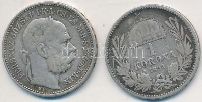 1893. 1K Ag "Ferenc József" (2x) T:3