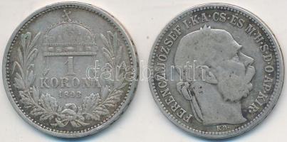1893. 1K Ag "Ferenc József" (2x) T:3