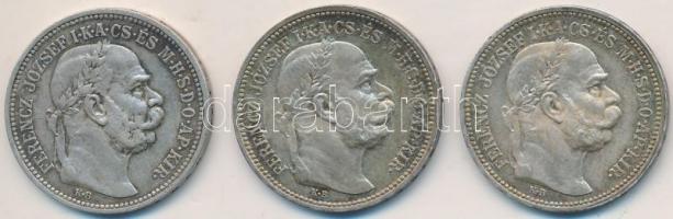 1915. 1K Ag "Ferenc József" (3x) T:2,2-