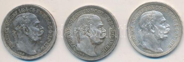 1915. 1K Ag "Ferenc József" (3x) T:2,2-