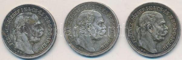 1915. 1K Ag "Ferenc József" (3x) T:2,2-