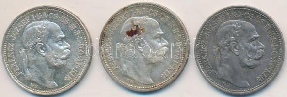 1915. 1K Ag "Ferenc József" (3x) T:2,2-