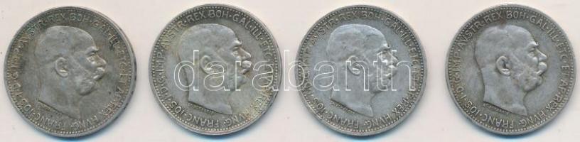 Ausztria 1915. 1K Ag (4x) T:2-,3
Austria 11915. 1 Corona Ag (4x) C:VF,F