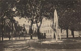 Germersheim, fountain, statue (Rb)