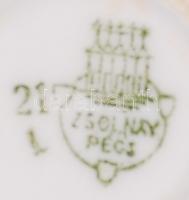 Zsolnay tálak, matricásak, jelzettek, hibátlanok, 19×19 cm, 40×16 cm