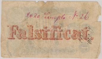 1858. 1G korabeli hamisítvány, "Falsificat" felülbélyegzéssel a hátoldalon T:III- 
Austria...