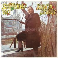 Korda György "Szeptember volt"  című bakelitlemeze kettőjük (Balázs Klári) aláírásával.