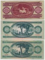 1947-1949. 10Ft (2x) + 1947. 100Ft T:III