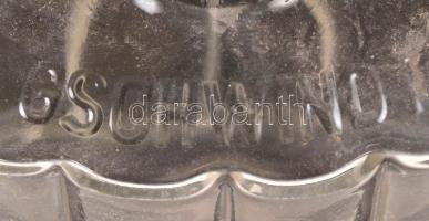 Régi üveg palackok, kiöntő, hibátlanok, dugója csak az egyiknek van, összesen:4 db