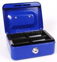 Pénztárkazetta, kulcs hiányzik, 15×12 cm