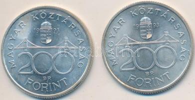 1993. 200Ft "Deák" (2x) T:2