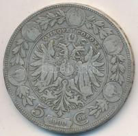 Ausztria 1900. 5K Ag T:3 Austria 1900. 5 Corona Ag C:F
