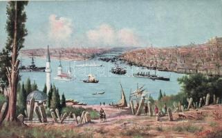 Constantinople, port, steamships s: Simon