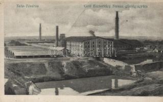 Tata-Tóváros, Gróf Eszterházy Ferenc gőztéglagyár, Lindenberg Adolf kiadása (fa)