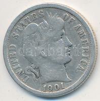 Amerikai Egyesült Államok 1901. 1D Ag "Barber" T:2,2-
USA 1901. 1 Dime Ag "Barber&quo...