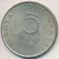 1948. 5Ft Ag "Petőfi" T:2- Adamo EM1