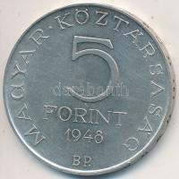 1948. 5Ft Ag "Petőfi" T:2 Adamo EM1