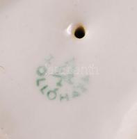 Hollóházi kutya, kézzel festett, jelzett, hibátlan, m:14 cm