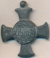 1916. "Vas Érdemkereszt"  sherardírozott vas kitüntetés mellszalag nélkül T:2 Hungary 1916. "Iron Cross of Merit" iron decoration without ribbon C:XF