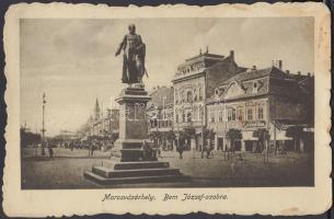 Marosvásárhely, Bem József szobor, József Emil cipőraktára / statue, shoe warehouse, vissza So. Stpl (b)