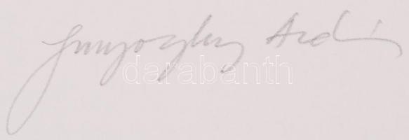 Szunyoghy András (1946-): Madarak. Linó EA VII/VII, papír, jelzett, 27×19 cm