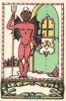 Krampus, published by Kner Izidor s: Kozma