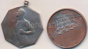 ~1910-1920. 3db klf ezüstözött Br sportérem T:2-