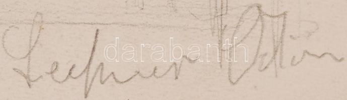 Kismarty Lechner Ödön (1916-2001): Holló. Ceruza, papír, jelzett,  28×46 cm