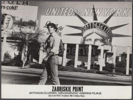 1970 A Zabriskie Point című amerikai filmet népszerűsítő fotó, 24x18 cm