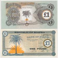 Biafra 1967-1969. 1Ł (2x) T:I,III Biafra 1967-1969. 1 Pound (2x) C:AU,F