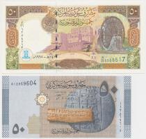 Szíria 1998-2009. 50Ł (2x) T:I
Syria 1998-2009. 50 Pounds (2x) C:UNC