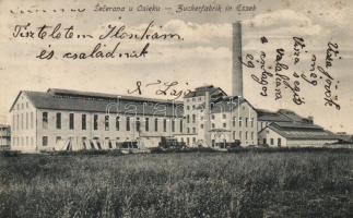 Eszék, Essegg, Osijek; Secerana, Zuckerfabrik / sugar factory (fl)