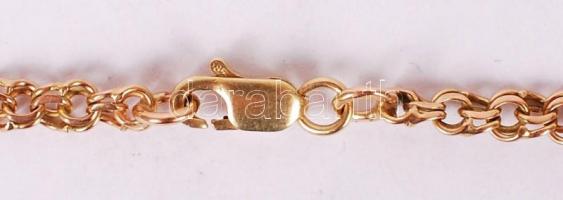 Arany (Au.) 14K nyaklánc, jelzett, h:52 cm, nettó:11 g/ Gold necklace