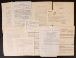 cca 1958-1960 Bp., XIII. ker. Sallay Imre utca 21. szám alatti ház tervrajza, 2 db, valamint a hozzá...