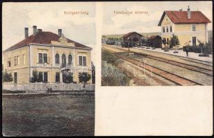 Felsőpulya, vasútállomás, Szolgabíróság / railway station, court (EK)