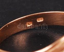 Arany (Au.) 14K gyűrű szintetikus kövekkel,jelzett, mérete:58, bruttó:3,6g/ Gold ring