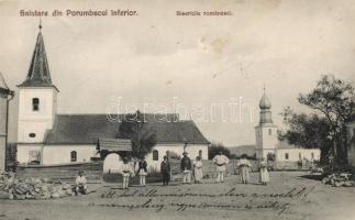 Alsóporumbák, Porumbac; román templom / church (EK)