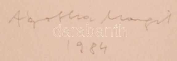 Ágotha Margit (1938-):15 db-os mappa. Litográfia, jelzett, sorszámozott