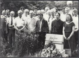 1987 Szabó Dezső sírjánál halálának évfordulóján. Megemlékezés 18x24 cm
