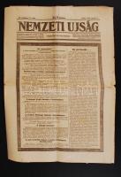 1922 A Nemzeti Újság IV. Károly haláláról tudósító száma