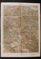 cca 1910 Szarajevo és környéke katonai térkép / Sarajevo military map 40x60 cm