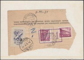 1960 Postai meghatalmazáson tévesen felhasznált okmánybélyeg