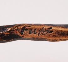 Futó István (1970-): Antikolt rózsaszál, kovácsolt vas, jelzett, hibátlan, m:48 cm