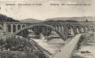 Yaremche (Jaremce) Most kolejowy na Prucie / railway bridge, Prut river