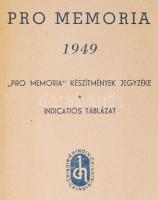 1949 Bp., Pro memoria orvosi zsebkönyv, az újpesti Chinoin gyógyszergyár termékeinek indikációs jegyzékével, 95p