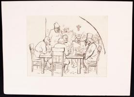 Ék Sándor, Alex Klein (1902-1975): Sally Bleistift in Amerika című könyvhöz készült illusztrációk, s...