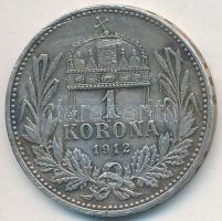 1912. 1K Ag "Ferenc József" T:2