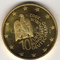 Németország 2002. 10Euro Ag emlékpénz (aranyozva)