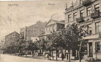 Mlawa, Rynek / square, shop (EK)