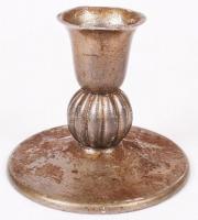 4 db különböző fémtárgy (gyertyatartó, Braunschweig kupa, kanál)